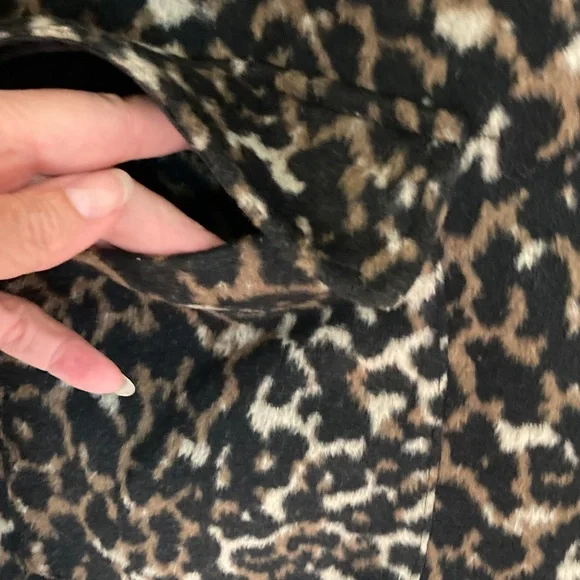 Max Studio Leopard Print Pea Coat - Picture 4 of 10